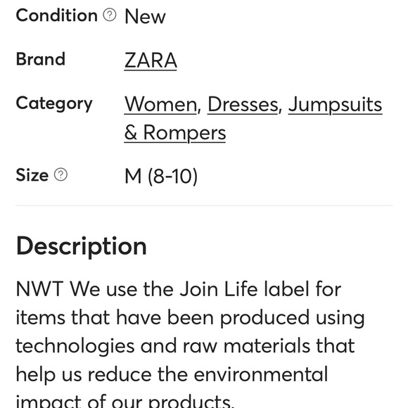 Beautiful cream colored ZARA Romper. - Picture 8 of 9